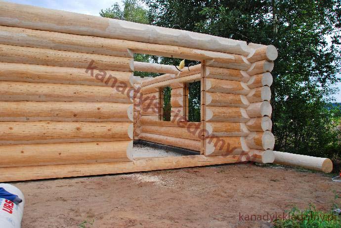 domy z bali gotowa sciana