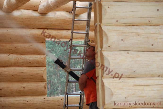 domy z bali zabepieczenie drewna