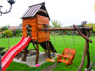 Domki dla dzieci drewniane piaskownice