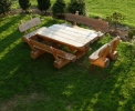 Meble ogrodowe z drewna