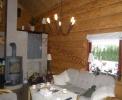 Wnętrza domów z bali - Salon
