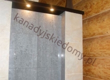 Wnętrza domów z bali - Ściany