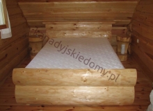 Wnętrza domów z bali - Sypialnie